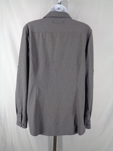 Duluth Trading Co Gray Breezeshooter Shirt Sz Medium Woman Tab Sleeve Breathable - Picture 3 of 15