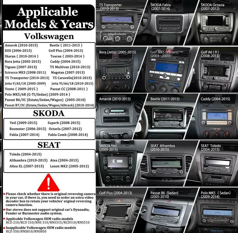 7" Autoradio Android 15 GPS Navi WiFi BT FM RDS Für VW PASSAT B6 B7 CC MAGOTAN - Bild 2 von 4