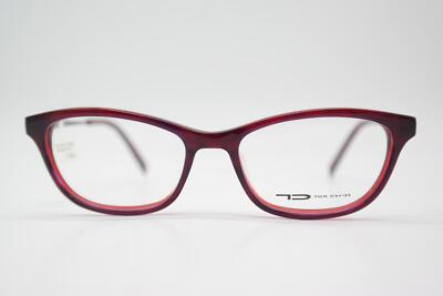 TOM DAVIES TD202 Red Purple Oval Eyeglasses Frame New
