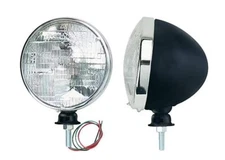 Black Dietz 7" Head Light Buckets w/ Sealed Halogen Beam W91232BK