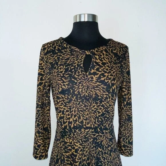 Vestido Land's End Abstracto Estampado Floral Línea A XS 2 - 4 Foto 2 de 4