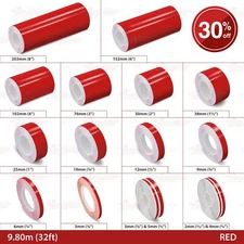 PinStriping Pin Stripe Adhesive Tape SOLID Line Decor Decal Vinyl Sticker RED