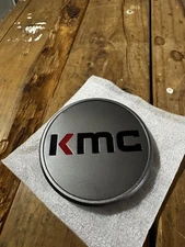 bc-968 KMC Black / Gray Wheel Center Cap
