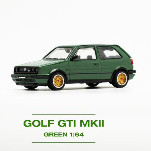 Гоночный автомобиль Volkswagen VW Golf GTI MKII в масштабе 164 изготовленный на заказ зеленый PR640099 4190₽