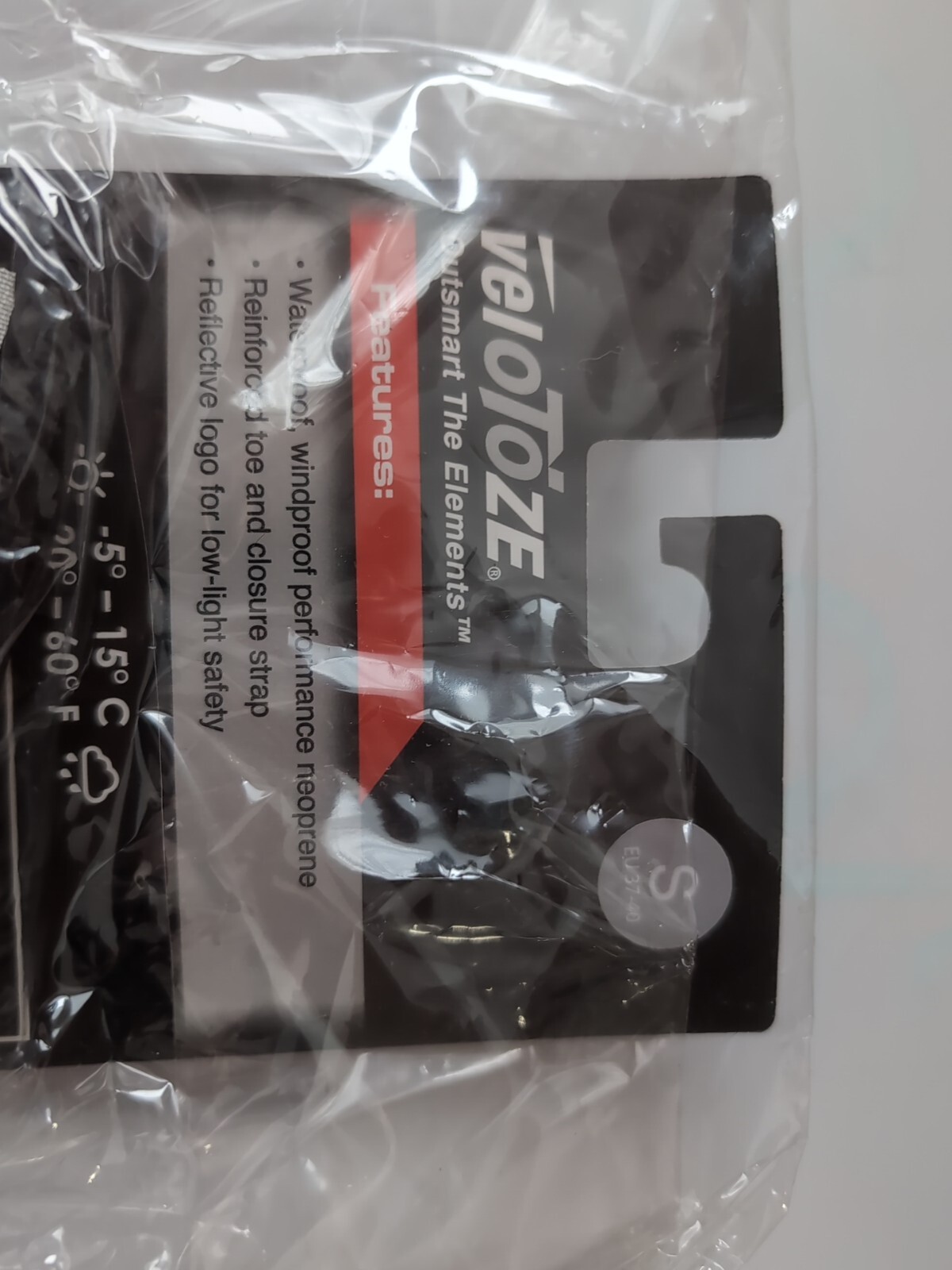 VELOTOZE Neoprene Cycling Shoe Cover 37 - 40