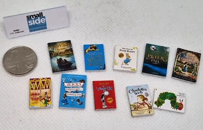 Dolls House 1:12 scale Handmade Miniature Children's Books x 10 - 3D Printed - Image 1 of 2