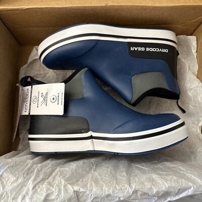DRYCODE Deck Boots Waterproof Fishing with Anti-Slip Blue Men s 9M or 10W