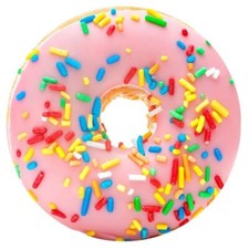 71 Inch Pink Donut Blanket for Adult and Kids Soft and Comfortable Flannel Ro...