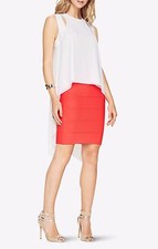 NEW BCBG MAXAZRIA WHITE SHEILAH CUTOUT HIGH-LOW TOP JGK1Y120/M917A SZ M