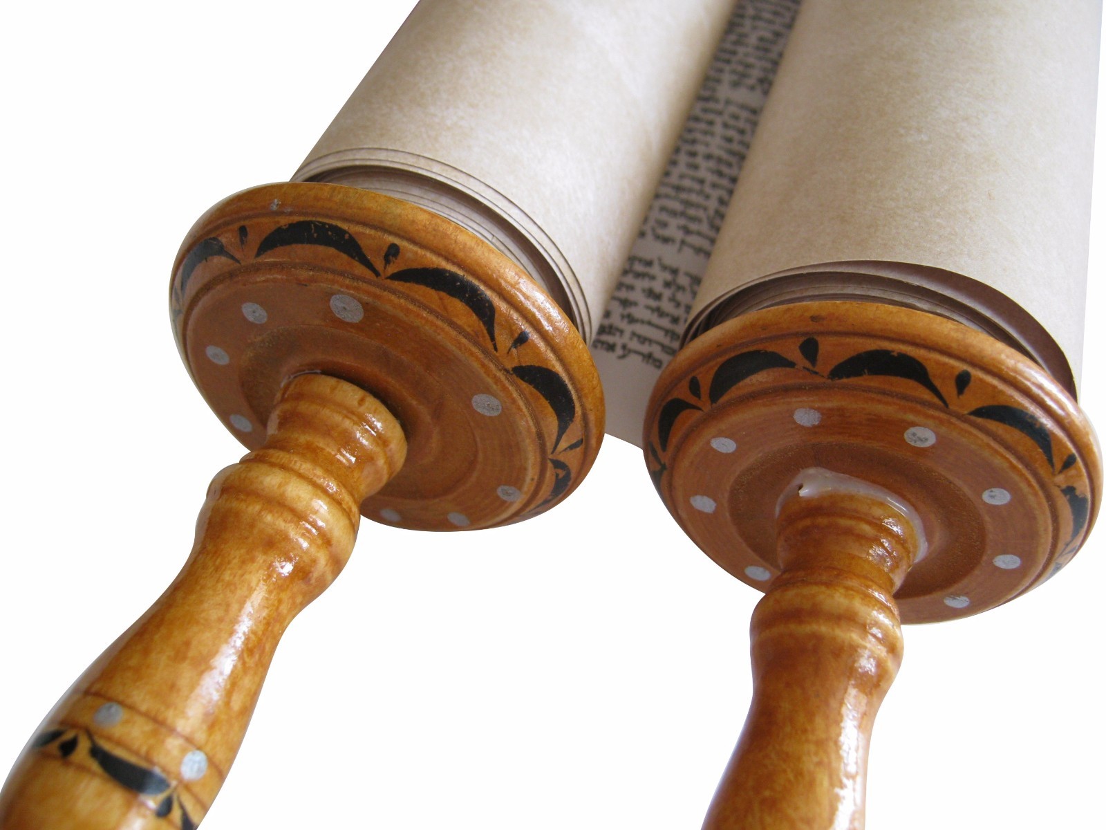 Sefer Torah Scroll Hebrew Jewish Bible 12.6"  plus Pointer (YAD)