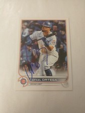 Rafael Ortega Signed Autograph 2022 Topps #358 Chicago Cubs