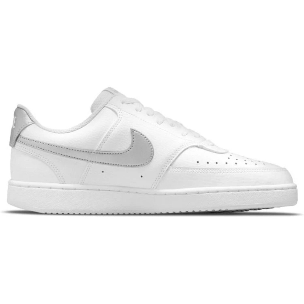 Size 9 - Nike Court Vision Low White Metallic Silver W for