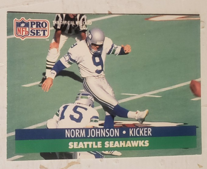 1991 Pro Set #300 Norm Johnson K Seattle Seahawks   ***40% OFF 2+ Cards