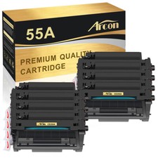 8 PK 55A CE255A Toner Cartridge Compatible For HP LaserJet P3010 P3015 P3015dn