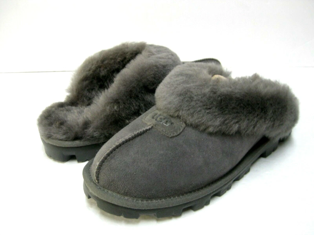 UGG COQUETTE WOMEN SLIPPERS SUEDE GREY US 7 UK 5 EU 38 JP 24 eBay