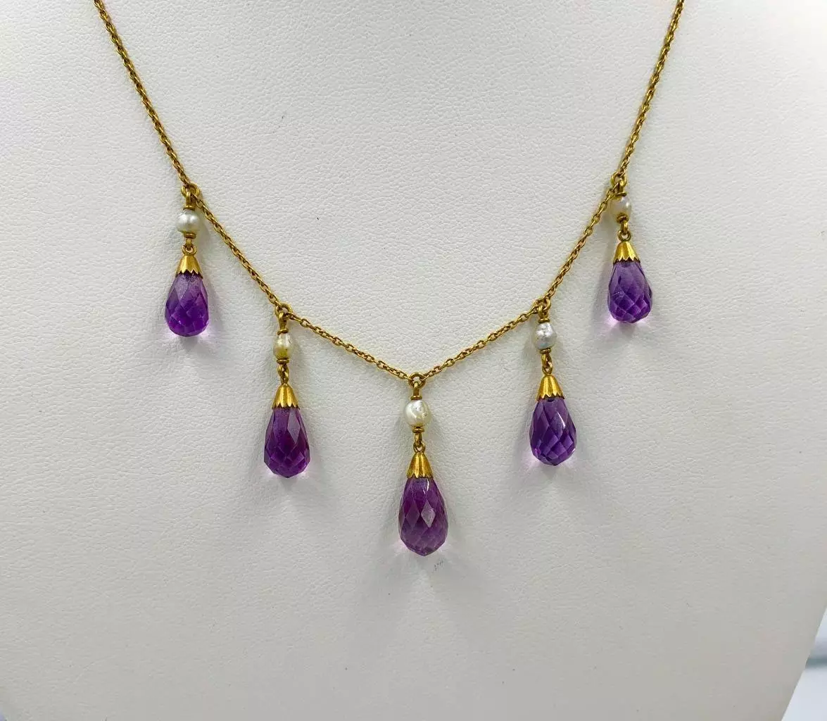 Amethyst and pearl jewelry deals