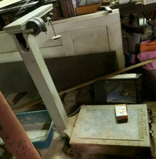 Antique Industrial Scale Floor Scale from Lowell USA