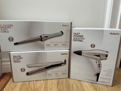 BaByliss 2596U Pearl Shimmer Hair Straightener hair curling tongs hair  dryer UK