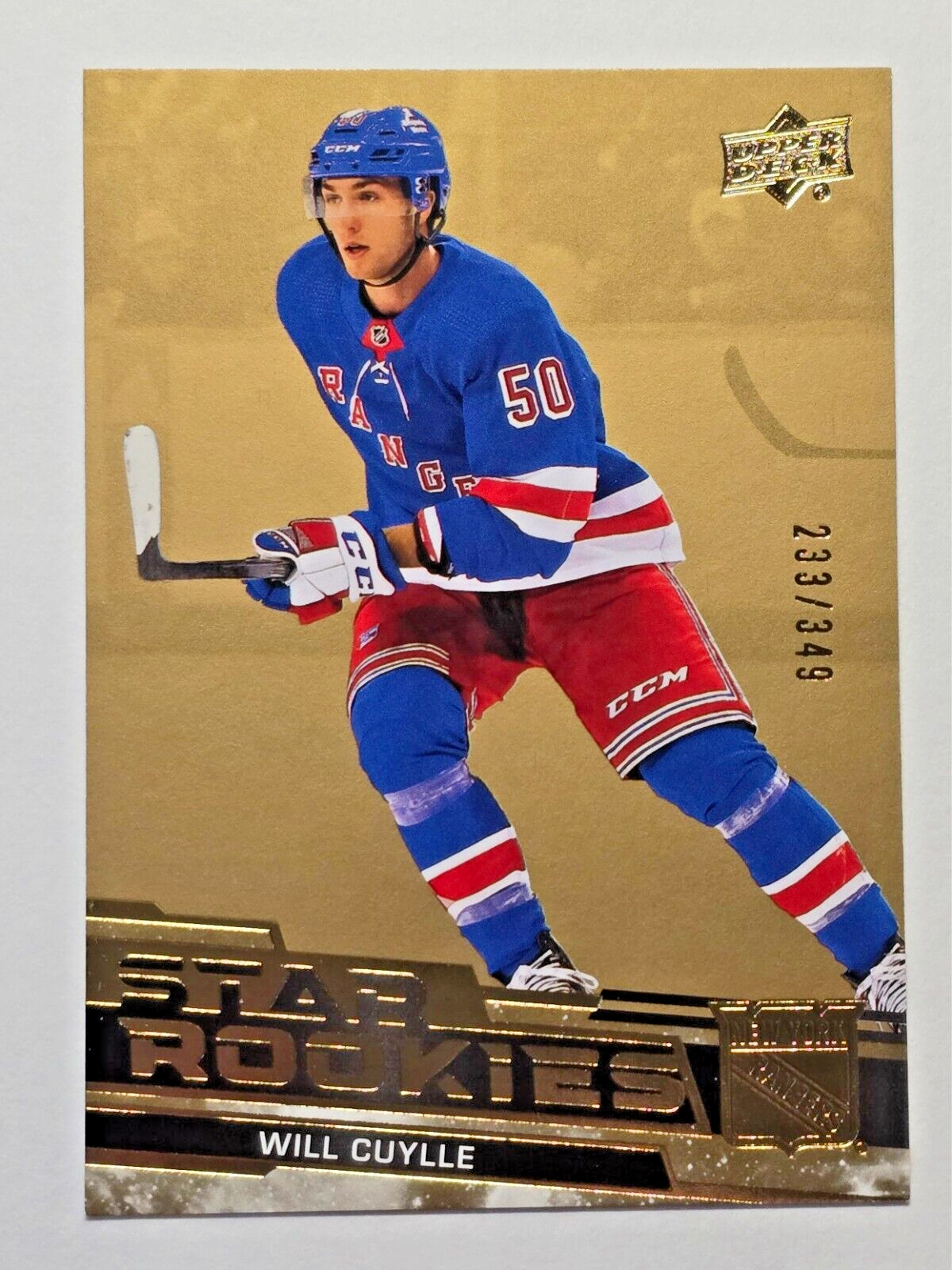 2023-24 Upper Deck Star Rookies Will Cuylle #20 Gold Parallel /349 RC