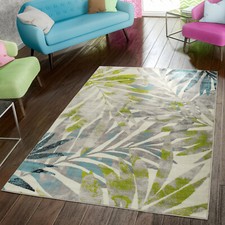 Wohnzimmer Teppich Kurzflor Karos Geometrisches Design Abstraktes Design