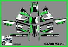 Razor MX350 NEW MODEL graphics kit decals THICK AND HIGH GLOSS