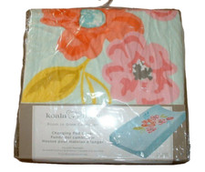 Koala Baby Room to Grow Changing Table Pad Cover Girls Flower Teal Minky NWT NIP
