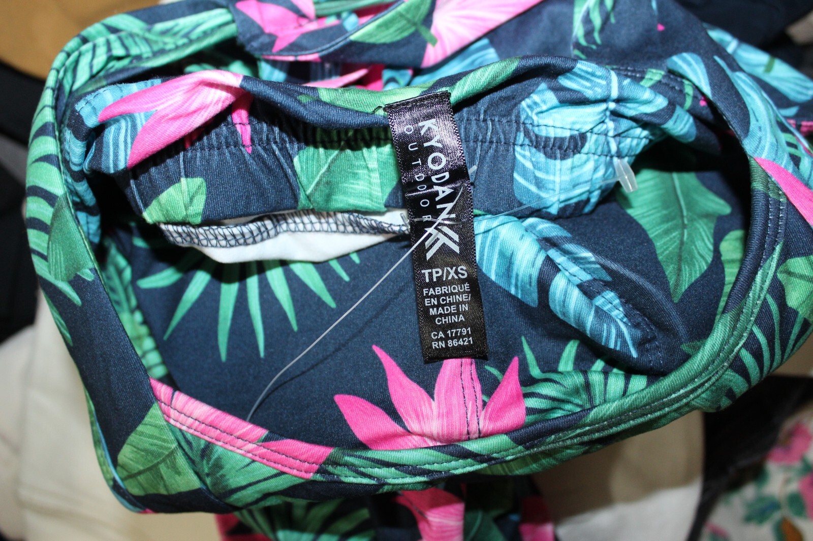 Kyodan Outdoor Womens Multicolor Floral Halter Neck Athletic Dress XS