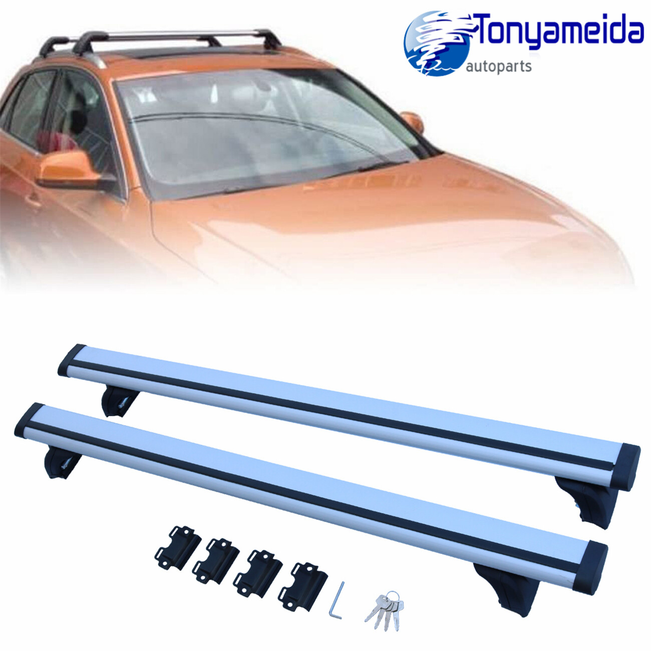 For 20072015 Audi Q7 Roof Rack Cross Bars Luggage Carrier Silver