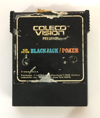 Uston Ken Uston Blackjack-Poker (Colecovision, 1982) Cartridge - Tested - US ...