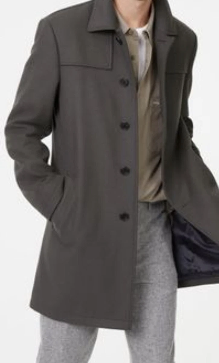 Club Monaco Luthrr Wool Coat Italian Fabric By Mario Bellucci Sz 40R