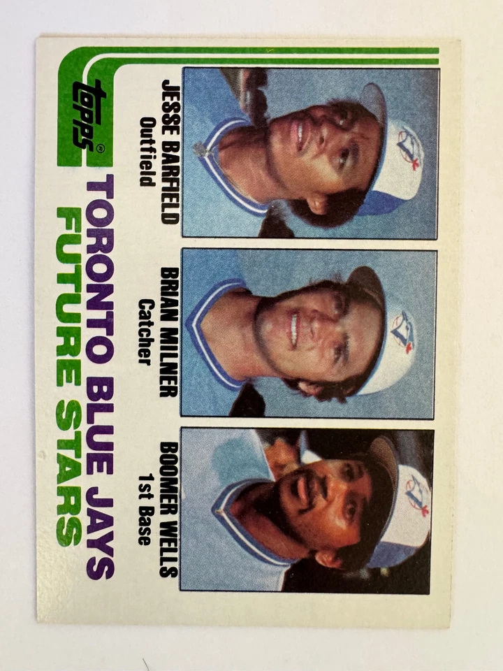 Toronto Blue Jays 1982-85 Topps conjuntos de equipo base (lote de 4 juegos con campana, Barfield RCs) Foto 4 de 4