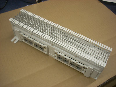 Siemons 12 port RJ45 Cat5E Patch Panel with 66 block connections and Telco 