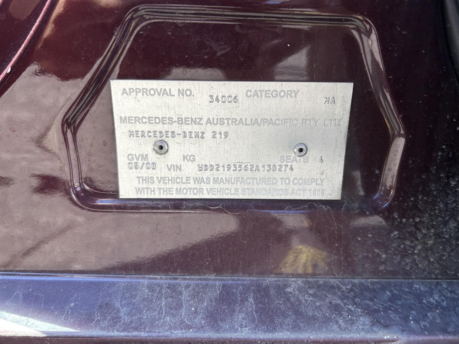 Mercedes CLS Class Left Rear Door 1/4 Glass C219 / CLS 350 04/2005-05/2011 - thumbnail 6