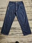 Sean John Dark Blue Denim Jeans Straight Leg Embroidered Logo Size 34 — photo 1