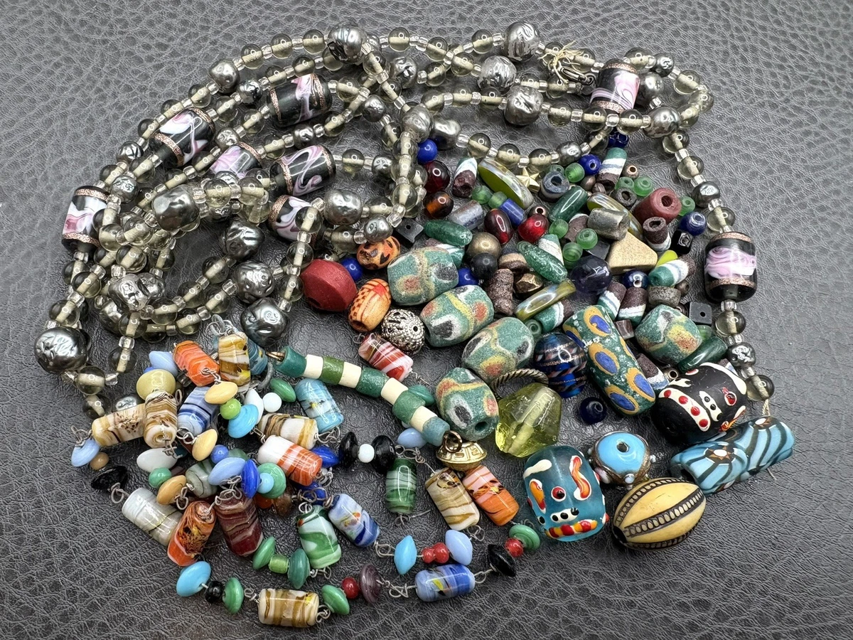 1/4 LB Bulk Millefiori Czech Glass Beads Mix – Fire Polished Pressed Spacer Beads