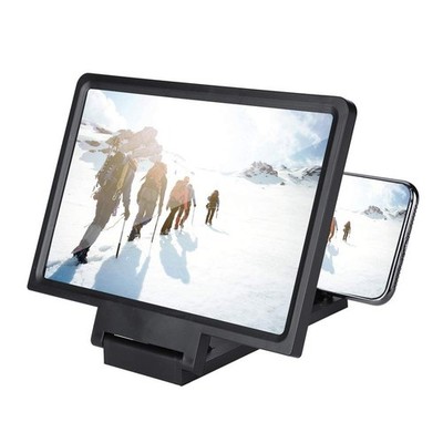 Mobile Phone Screen Magnifier, HD 3D Magnification 1.5 Times Video Magnifier, Po