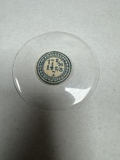 Vintage Unmarked Pocket Watch Mineral Crystal 38.74mm 17 2/16 14 2/8 7 Clear