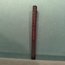 New Scotty Cameron Black White And Red Lettered Pistolero Putter Grip