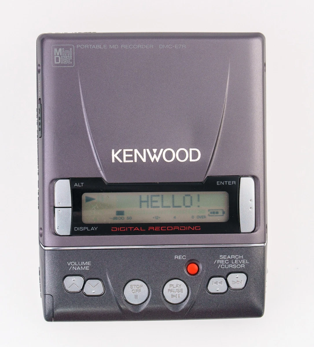 KENWOOD DMC-E7R Walkman MDプレーヤー レコーダー Kenwood DMC-E7R Grey MiniDisc Recorder [DEMO / PLAYS] | eBay