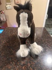 BACK IN STOCK Gund Horse Plush Animal 15" Lg 15" Tall Brown Stallion Clyde