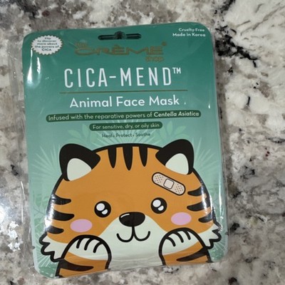 The Crème Shop CICA-MEND Animal Face Mask Sheet Centella Asiatica Sensitive Skin