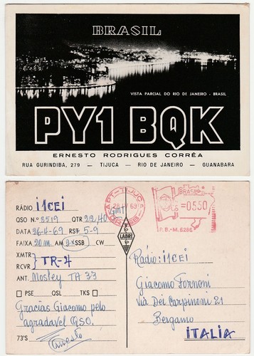 RADIOAMATORE - RADIO CARD - AMATEURFUNK - BRASILIEN - BRASIL -30995-
