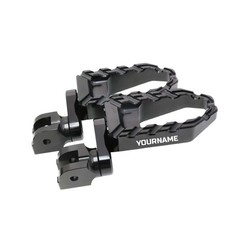 For GSX-R 600 01-03 02 BUZZ Front Footpegs 40mm Arm BLACK Laser