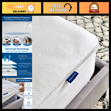 Queen Size Waterproof Tencel Mattress Protector - Ultra Soft, Cooling, Deep Pock