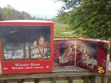 Difícil de encontrar SunsOut Winter Rose Jigsaw 1000 y 550 Eleanor Puzzle Kinuko Y. Artesanía