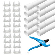 Elektrorohr Stangenrohr Leerrohr PVC Installation Kabel Rohr M 16 20 25 32 ARLI