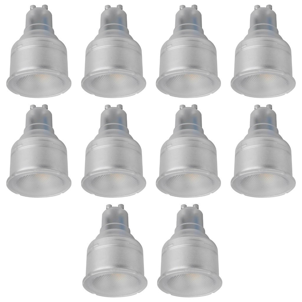 10 x Megaman 141510 LED Dimmable Long Neck Reflector Lamps Bulbs GU10 2700K 4.3W