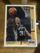 Sean Elliott San Antonio Spurs #93 1991-92 Basketball Card Upper Deck