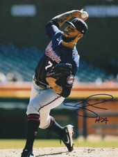 SIMEON WOODS RICHARDSON MINNESOTA TWINS  ACTION SIGNED 8x10