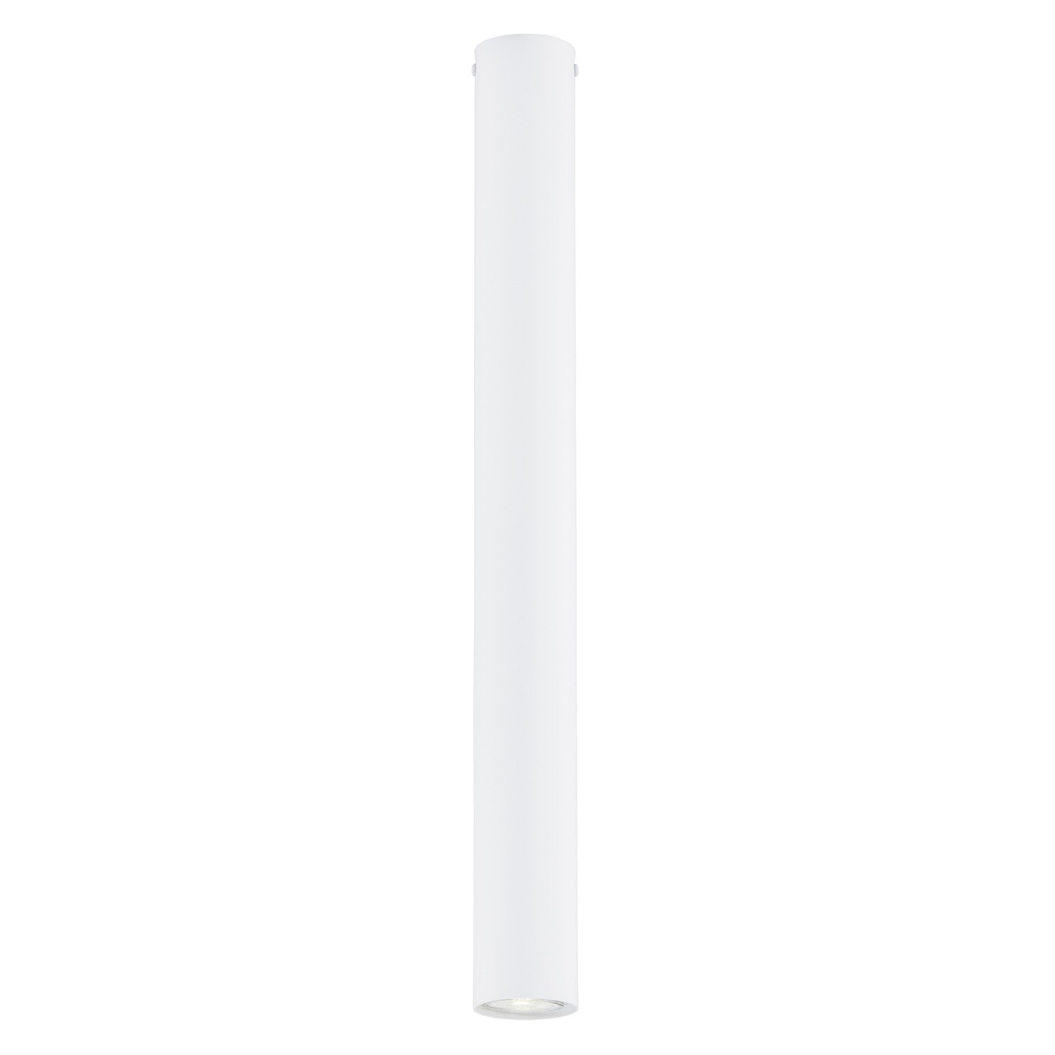 Plafoniera Marduk Bianca 60cm - Faretto 1 Luce Acciaio Facile Montaggio